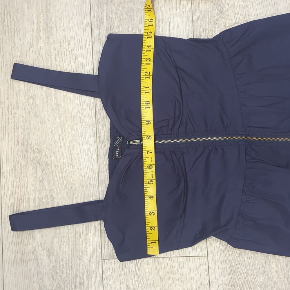 Blue Zip Up Top - Picture 2 of 10